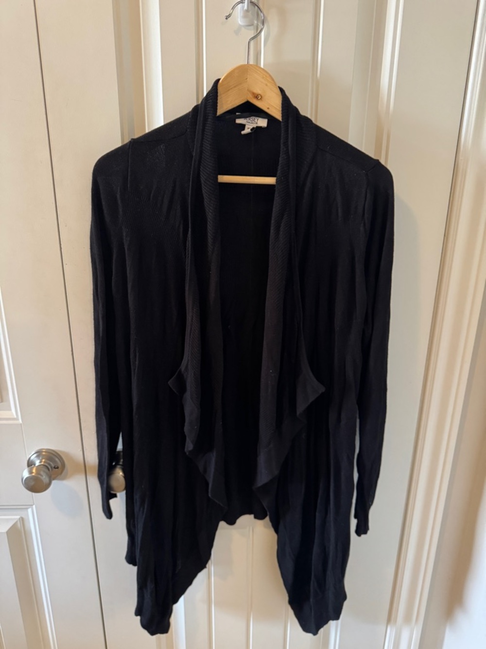 Jacob Black Open-Front Drape Cardigan
